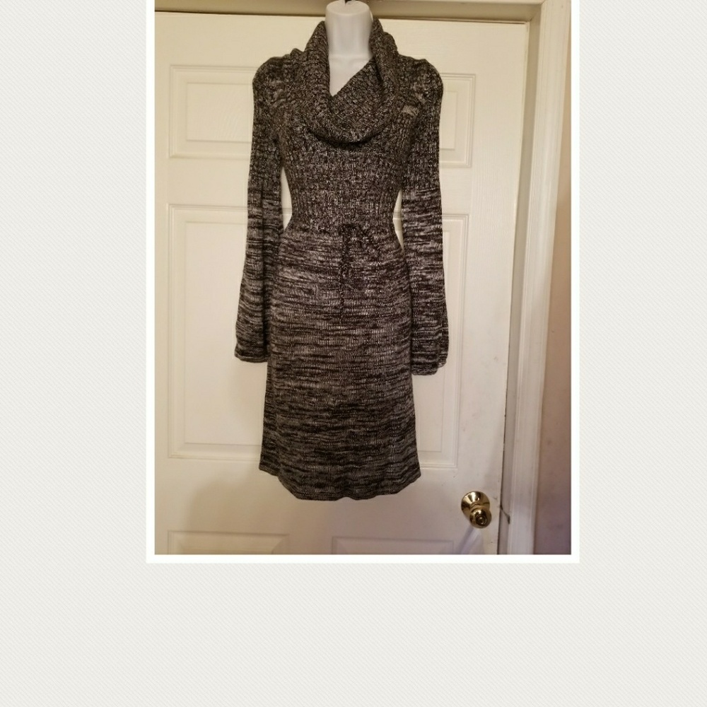 Calvin Klein Gray knit sweater dress - Picture 2 of 5